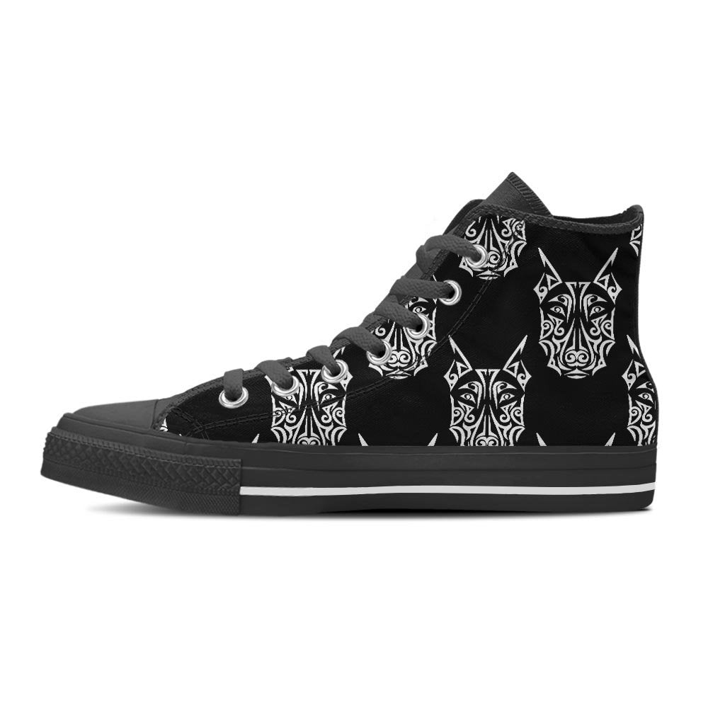 Maori Aztec Pitbull Women's High Top Shoes-grizzshop