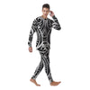 Maori Tattoo White And Black Print Men's Pajamas-grizzshop