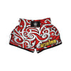 Maori Tribal Polynesian Kowhaiwhai Print Muay Thai Boxing Shorts-grizzshop