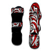 Maori Tribal Polynesian Kowhaiwhai Print Muay Thai Shin Guards-grizzshop