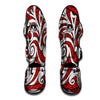 Maori Tribal Polynesian Kowhaiwhai Print Muay Thai Shin Guards-grizzshop