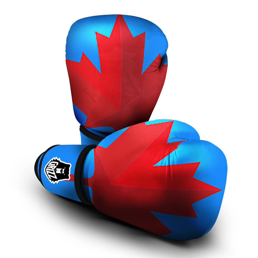 Maple Leaf Autumn Print Boxing Gloves-grizzshop
