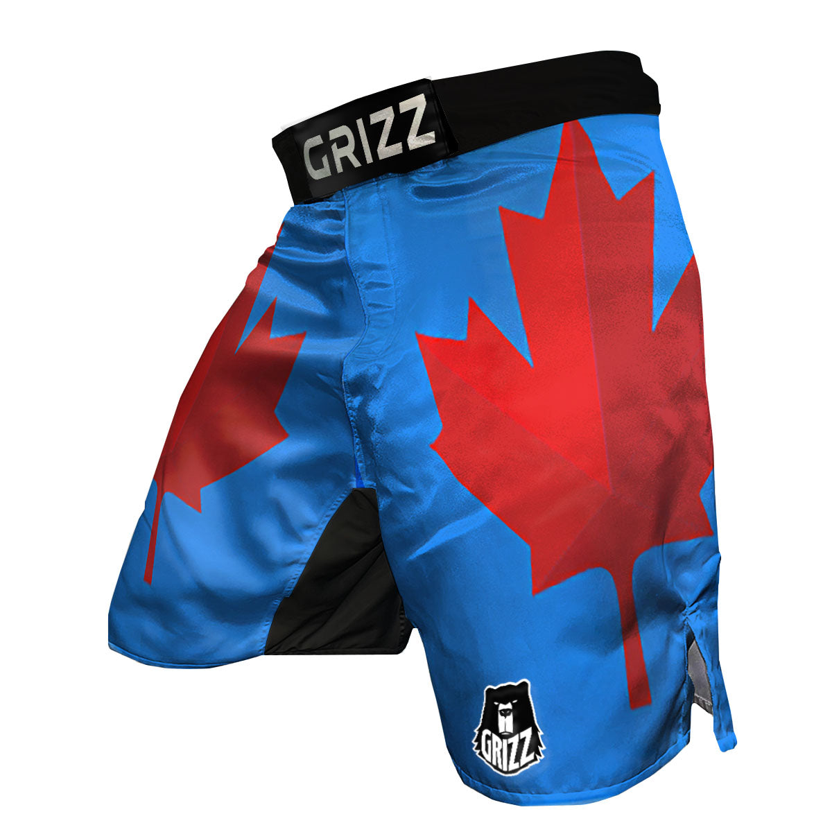Maple Leaf Autumn Print MMA Shorts-grizzshop