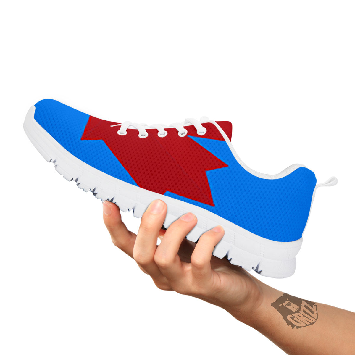 Maple Leaf Autumn Print White Sneaker-grizzshop