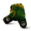 Marble Abstract texture Gold And Dark Green Print Boxing Gloves-grizzshop