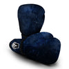 Marble Dark Blue Print Boxing Gloves-grizzshop