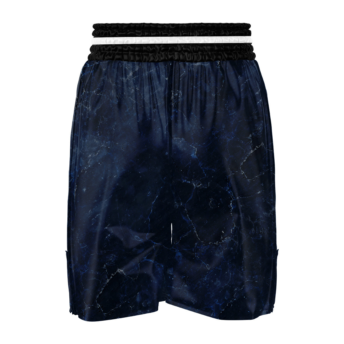 Marble Dark Blue Print Boxing Shorts-grizzshop