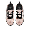 Marble Liquid Pink Gold Print Pattern Black Sneaker-grizzshop