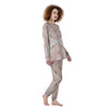 Marble Liquid Pink Gold Print Pattern Women's Pajamas-grizzshop