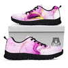 Marble Liquid Purple Print Pattern Black Sneaker-grizzshop