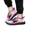 Marble Liquid Purple Print Pattern Black Sneaker-grizzshop