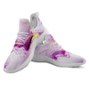 Marble Liquid Purple Print Pattern White Athletic Shoes-grizzshop