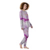 Marble Liquid Purple Print Pattern Women's Pajamas-grizzshop