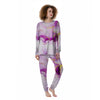 Marble Liquid Purple Print Pattern Women's Pajamas-grizzshop