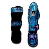 Marble Liquid Teal Pink Print Pattern Muay Thai Shin Guards-grizzshop