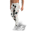 Marble Luxury Geometric Print Men's Leggings-grizzshop