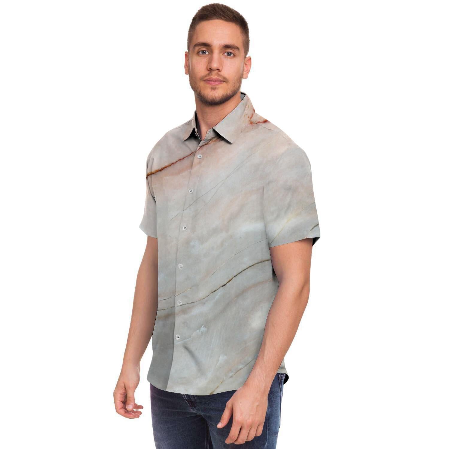 Marble Men's Short Sleeve Shirt-grizzshop