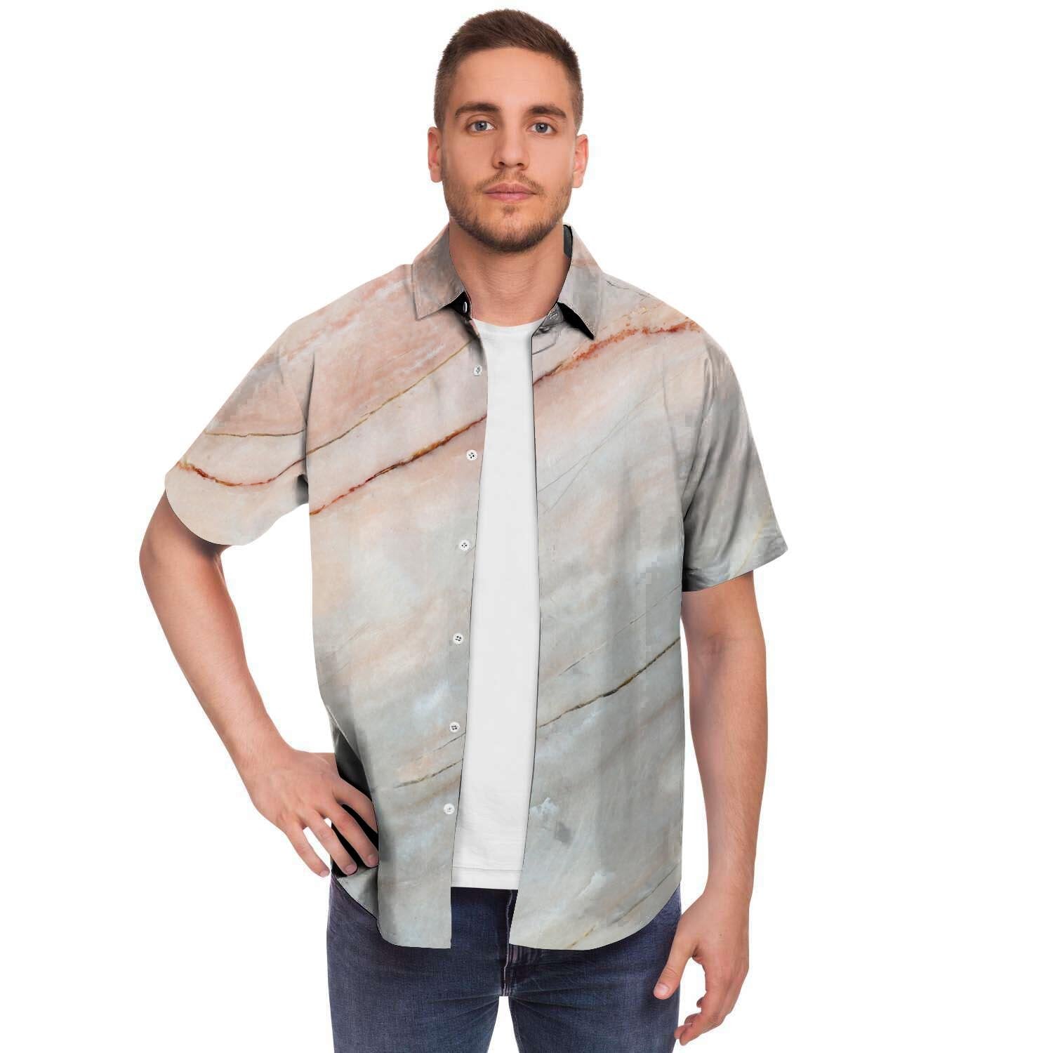 Marble Men's Short Sleeve Shirt-grizzshop