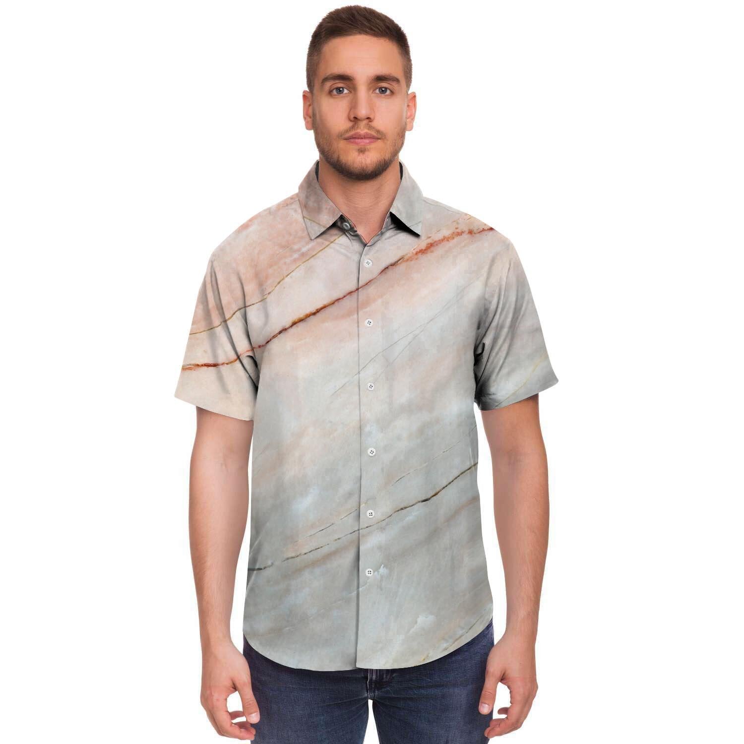 Marble Men's Short Sleeve Shirt-grizzshop