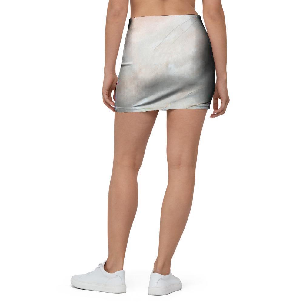 Marble Mini Skirt-grizzshop