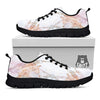 Marble Pink Grey White Print Pattern Black Sneaker-grizzshop