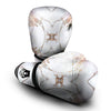 Marble Pink Grey White Print Pattern Boxing Gloves-grizzshop