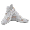 Marble Pink Grey White Print Pattern White Athletic Shoes-grizzshop