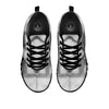 Marble Silver Grey Print Pattern Black Sneaker-grizzshop