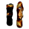 Marble Sugar Brown Print Pattern Muay Thai Shin Guards-grizzshop