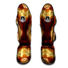 Marble Sugar Brown Print Pattern Muay Thai Shin Guards-grizzshop