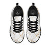 Marble White Gold Print Pattern Black Sneaker-grizzshop