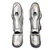 Marble White Gold Print Pattern Muay Thai Shin Guards-grizzshop