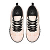 Marble White Pink Print Pattern Black Sneaker-grizzshop