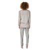 Marble White Pink Print Pattern Women's Pajamas-grizzshop