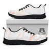 Marble White Rose Gold Print Black Sneaker-grizzshop