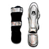 Marble White Rose Gold Print Muay Thai Shin Guards-grizzshop