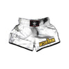 Marble White Smoke Print Muay Thai Boxing Shorts-grizzshop