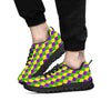 Mardi Gras Purple Green And Yellow Print Pattern Black Sneaker-grizzshop