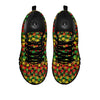 Marijuana Rasta Print Pattern Black Sneaker-grizzshop