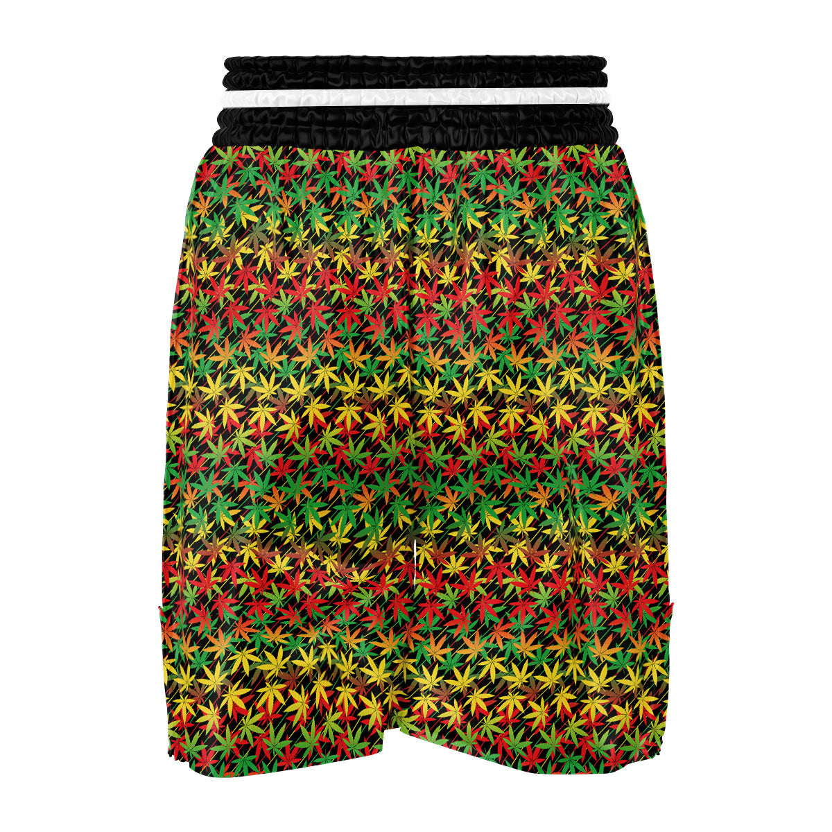 Marijuana Rasta Print Pattern Boxing Shorts-grizzshop
