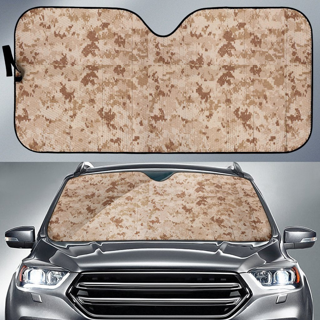 Marine Military Camouflage Camo Pattern Print Car Sun Shade-grizzshop