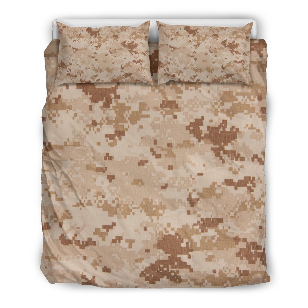 Marine Military Camouflage Camo Pattern Print Duvet Cover Bedding Set-grizzshop
