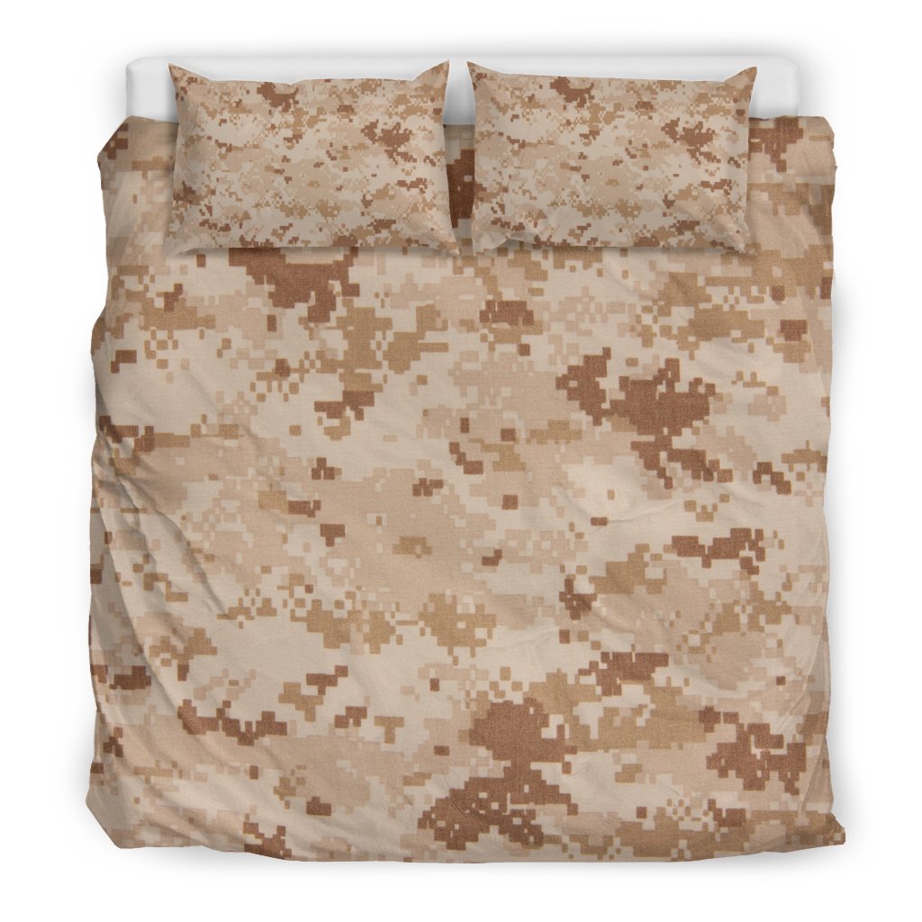Marine Military Camouflage Camo Pattern Print Duvet Cover Bedding Set-grizzshop
