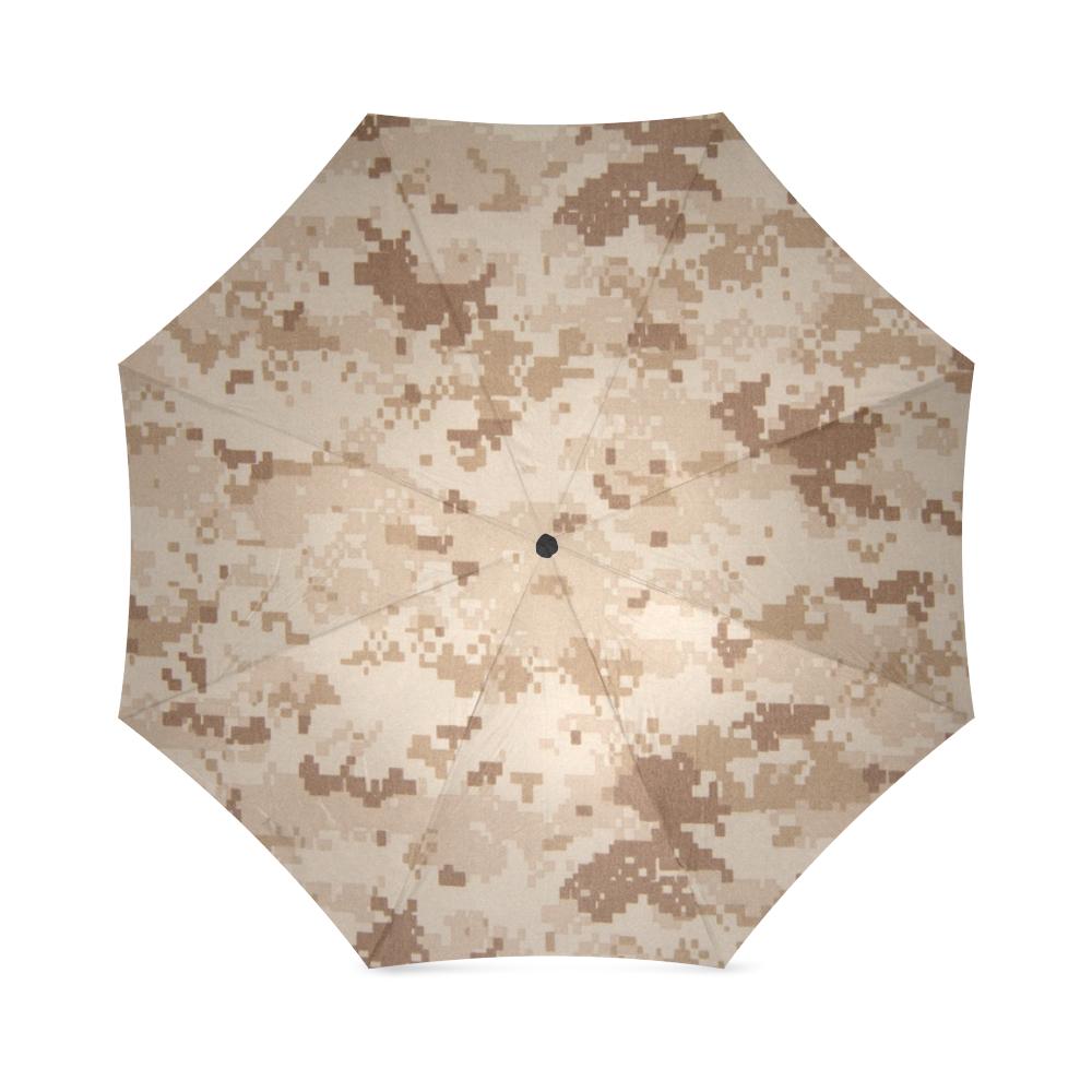 Marine Military Camouflage Camo Pattern Print Foldable Umbrella-grizzshop