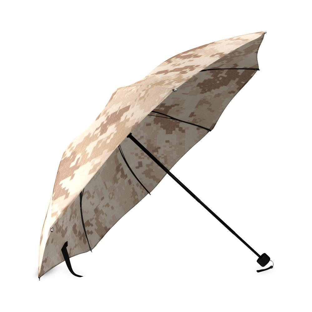 Marine Military Camouflage Camo Pattern Print Foldable Umbrella-grizzshop