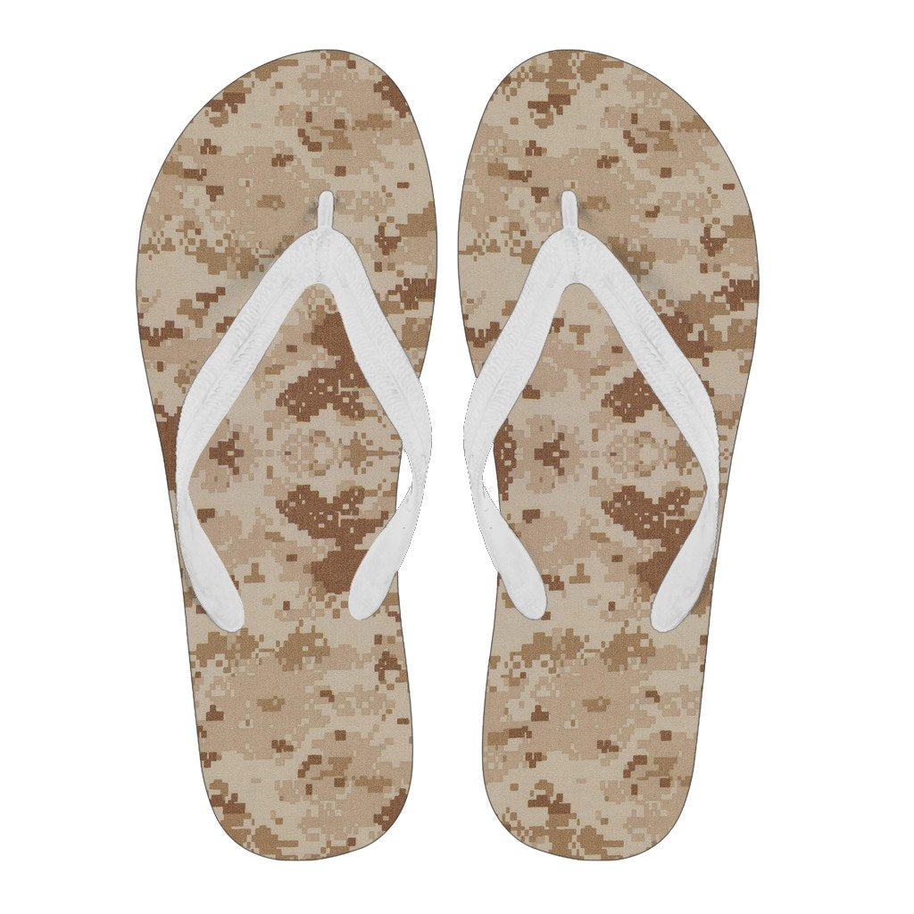 Marine Military Camouflage Camo Pattern Print Men & Women Flip Flops-grizzshop