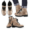 Marine Military Camouflage Camo Pattern Print Men Women Leather Boots-grizzshop