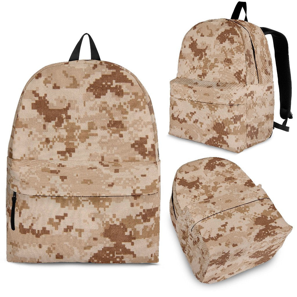 Marine Military Camouflage Camo Pattern Print Premium Backpack-grizzshop
