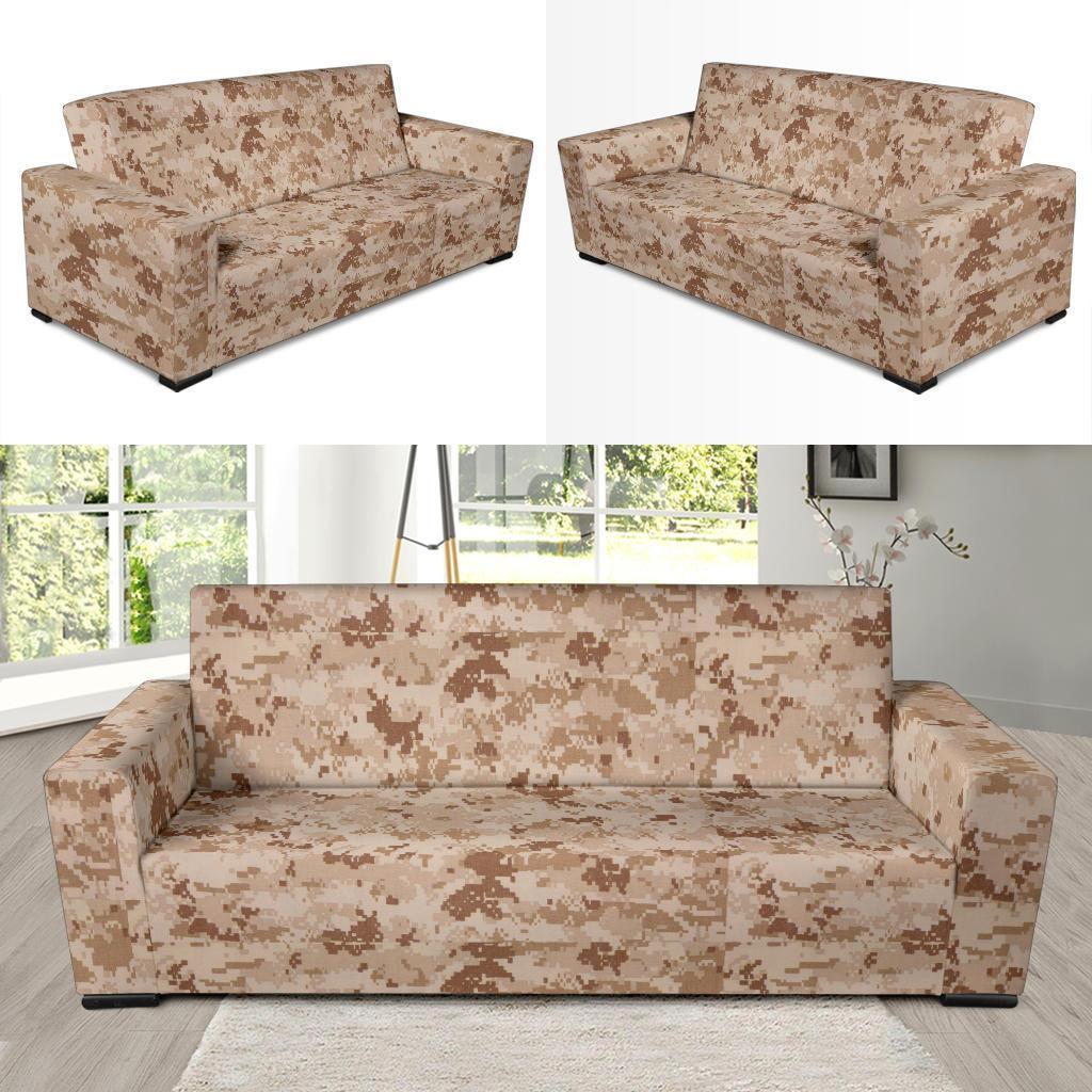 Marine Military Camouflage Camo Pattern Print Sofa Covers-grizzshop