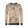 Marine Military Camouflage Camo Pattern Print Women Crewneck Sweatshirt-grizzshop